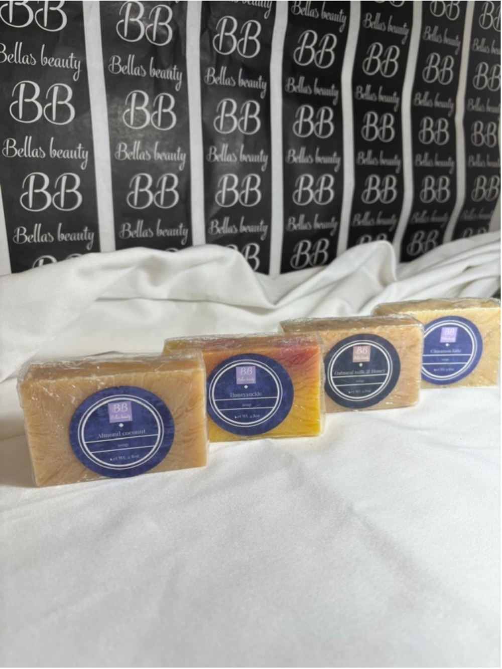 Handmade Soap Bar Set of 4 Vegan 100% Natural Artisan Bella's Beauty #V40P